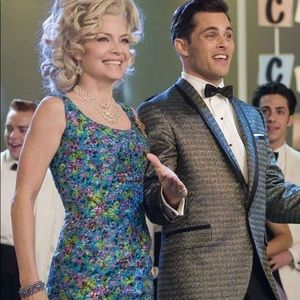 VICTORIA ROYAL LTD | 💙 VINTAGE 60s Beaded Tiered Sleeveless Cocktail Dress